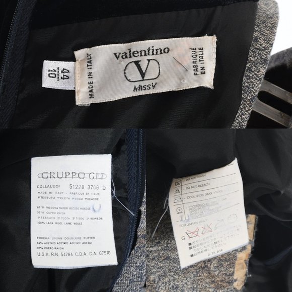 Vintage 1990s Medium Black Long Sleeve Cocktail Dress | by Valentino Miss V - Picture 8 of 10